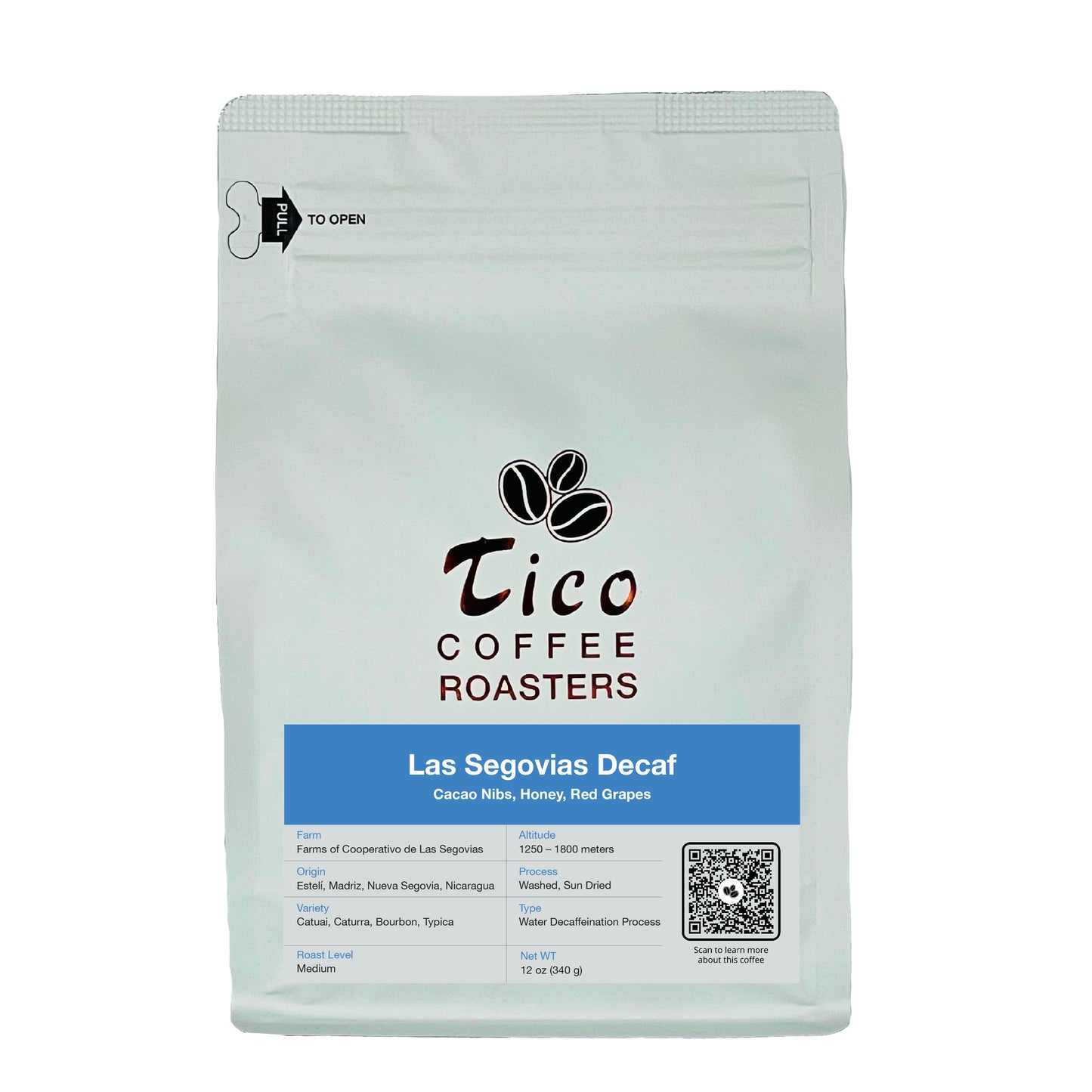 Las Segovias Water Processed Decaf - Tico Coffee Roasters