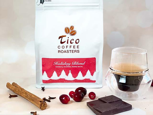 Holiday Blend is Here! Cranberry, Chocolate, Holiday Spices - Tico Coffee Roasters