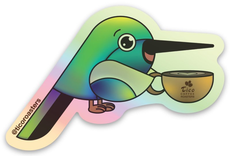 Azul Sticker Pack - The Hummingbird Guardian of Sustainability - Tico Coffee Roasters
