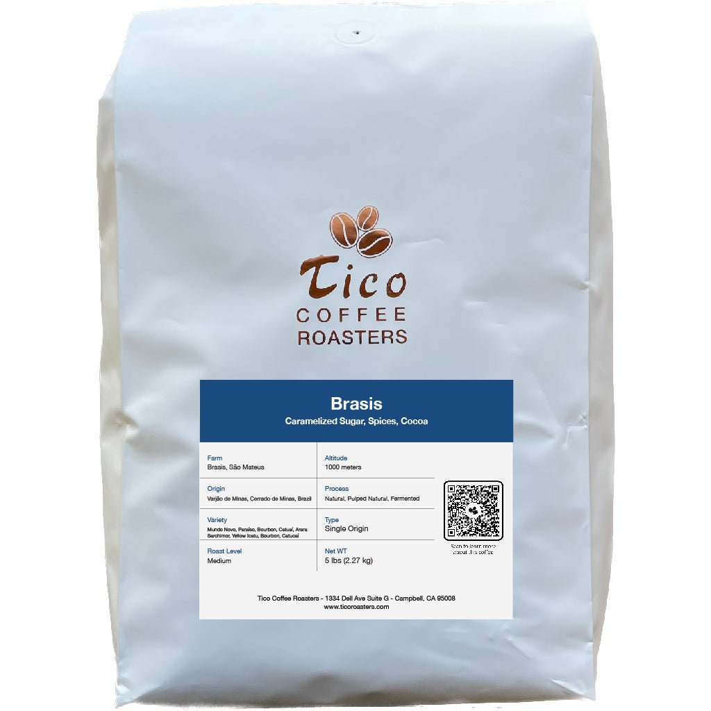 Brazil Brasis 5 lbs Wholesale Bag - Tico Coffee Roasters