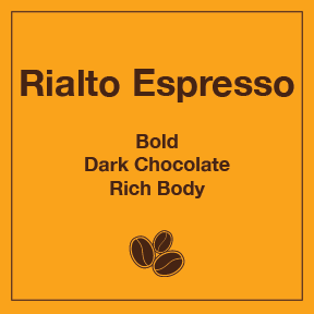 Rialto Espresso 12 oz Retail Bag Case for Resale - Tico Coffee Roasters