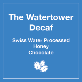 The Watertower Water Processed Decaf 12 oz Retail Bag Case for Resale - Tico Coffee Roasters